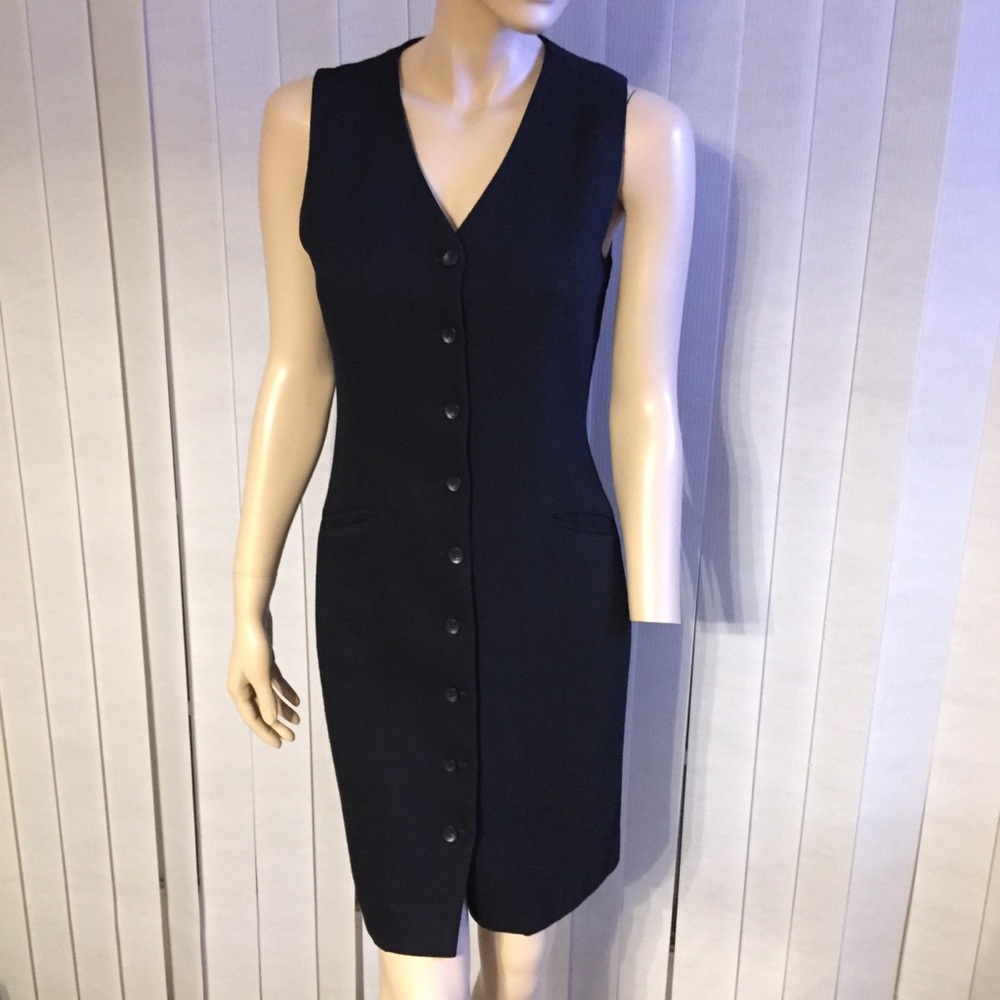 Ann Taylor Navy Midi Dress